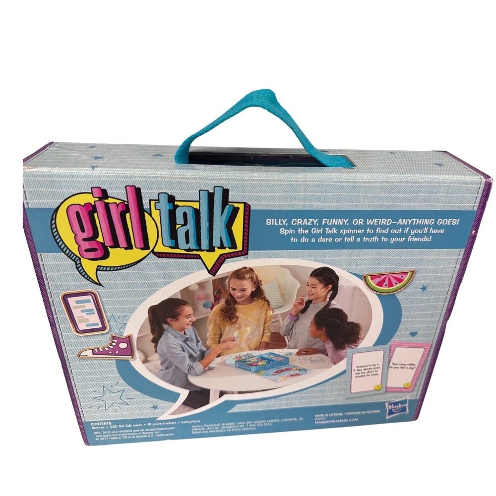 Girl Talk Truth or Dare Board Game Hasbro 2019 Retro Party Silly Fun Hasbro